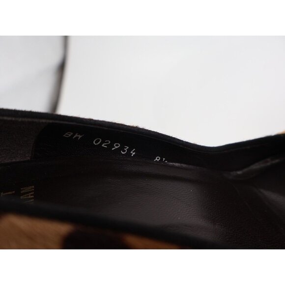 Stuart Weitzman Pumps Women's Size 8.5 M Brown Pony Hair Wedge Slip On Shoes - Picture 11 of 13